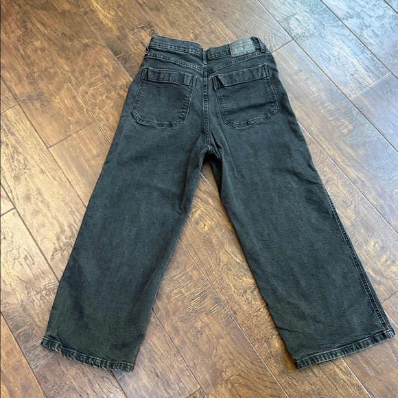 Levi’s Mile High Cropped Wide Leg High Rise Jeans, black, 29 - Picture 3 of 3